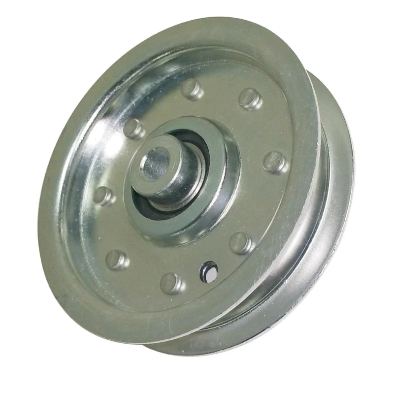 Lawn Mower Single-slot White Zinc Pulley 4.1x4.1 x 1.02inch 46\