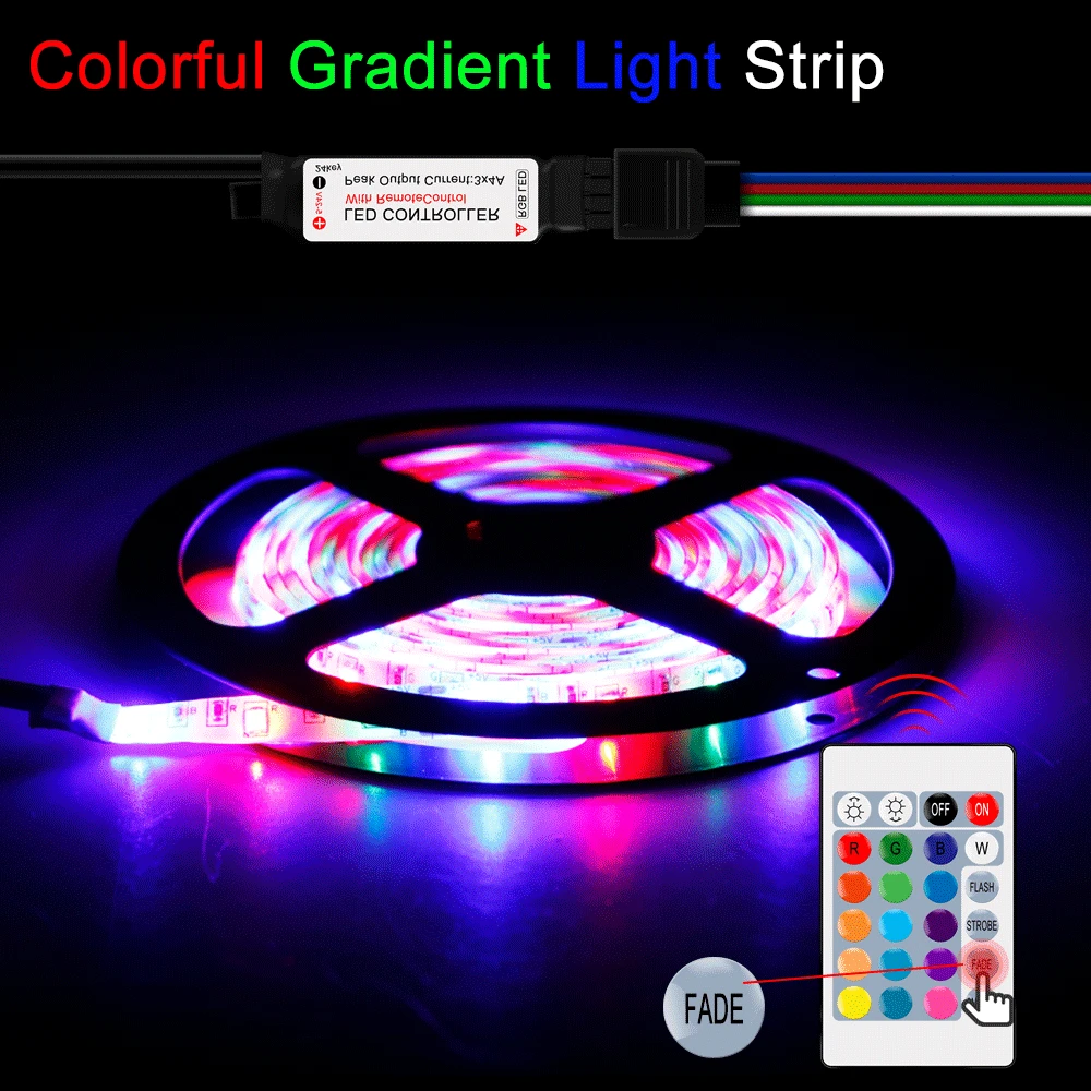 USB Tira RGBW LED Strip lamp DC5V Flexible RGB LED light Tape Neon Led Ribbon 1M 2M 3M 4M 5M TV Desktop Screen Backlit lighting