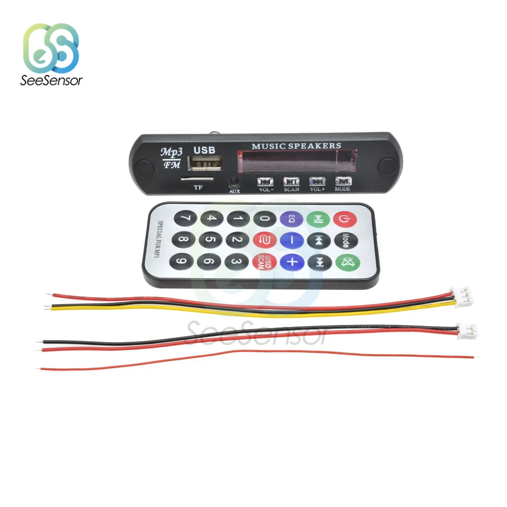 

Wireless Mp3 Player Module USB AUX TF Card Audio Line In fm Radio Mp3 Decoder Board For Car With Remote Control Player