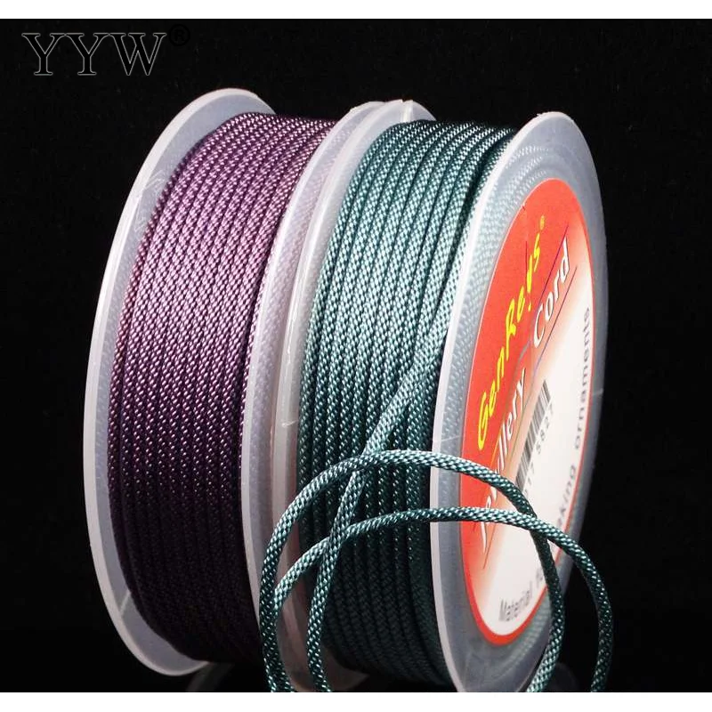 

10m/Spool Polyester Cord Fashion Jewelry Necklace Bracelets DIY Jewelry Making 2mm Braided String Jewelry Findings Rope Wire