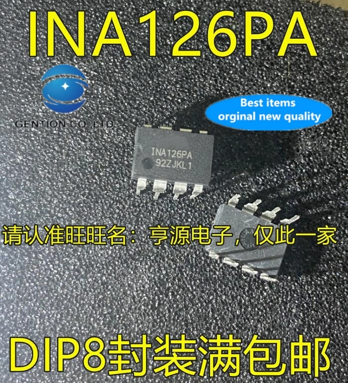 

5PCS INA126 INA126P INA126PA DIP meter operational amplifier chip-8 feet in stock 100% new and original