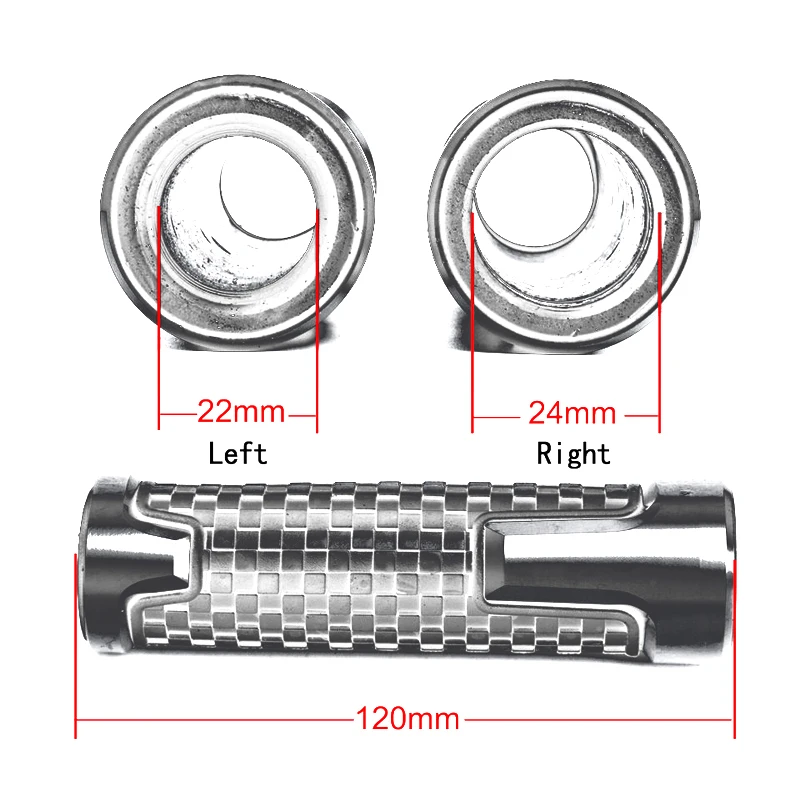 High Quality Motorcycle Handlebar Grip For KAWASAKI ZX-6R ZX6R ZX-10R ZX10R Handle Bar Hand Grip Accessories 7/8 