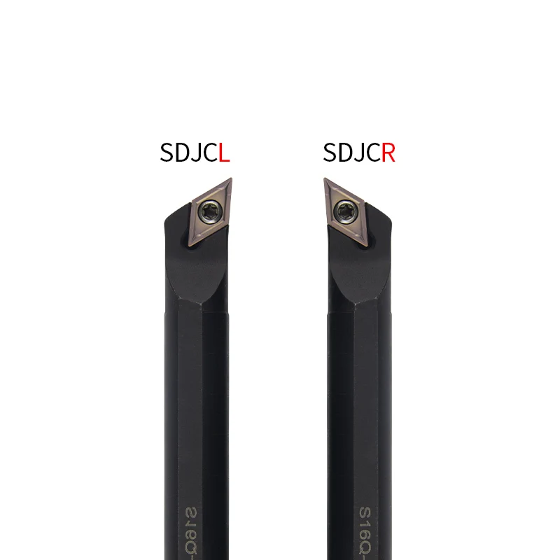 Porte-outil de tournage interne, 1 pièce, S12M-SDJCR07 S16Q-SDJCR11 S32T-SDJCR11, Inserts en carbure DCMT07/11, ensemble d'outils de coupe pour barre de tour usinage metal outil de coupe