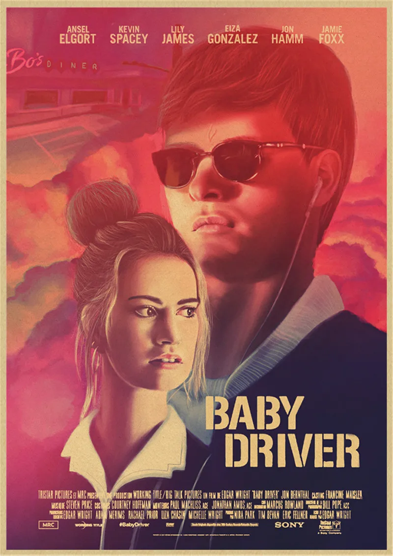 الأفلام الكلاسيكية سائق الطفل كرافت ورقة الملصقات والمطبوعات صور على الحائط خمر المشارك ديكور المنزل ديكور