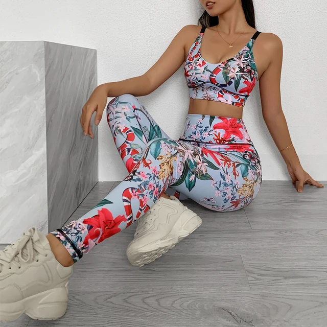 Floral workout clothes store