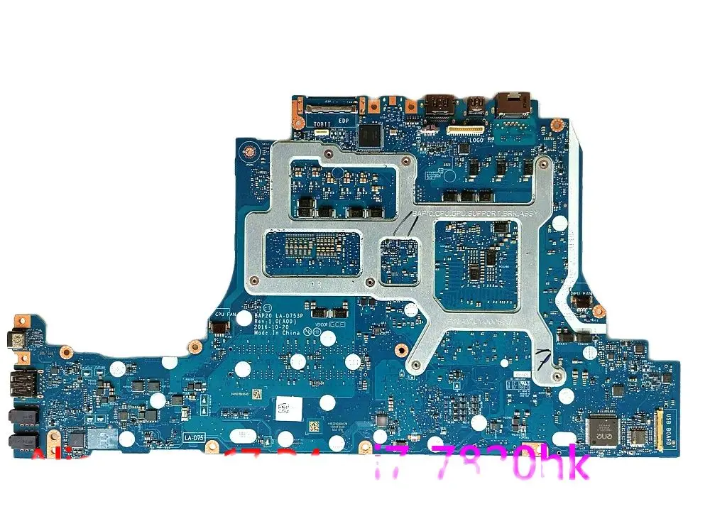 LA-D751P With i7-6th Gen CPU GTX1060 GPU Notebook Mainboard For DELL ALIENWARE 15 R3 17 R4 Laptop Motherboard