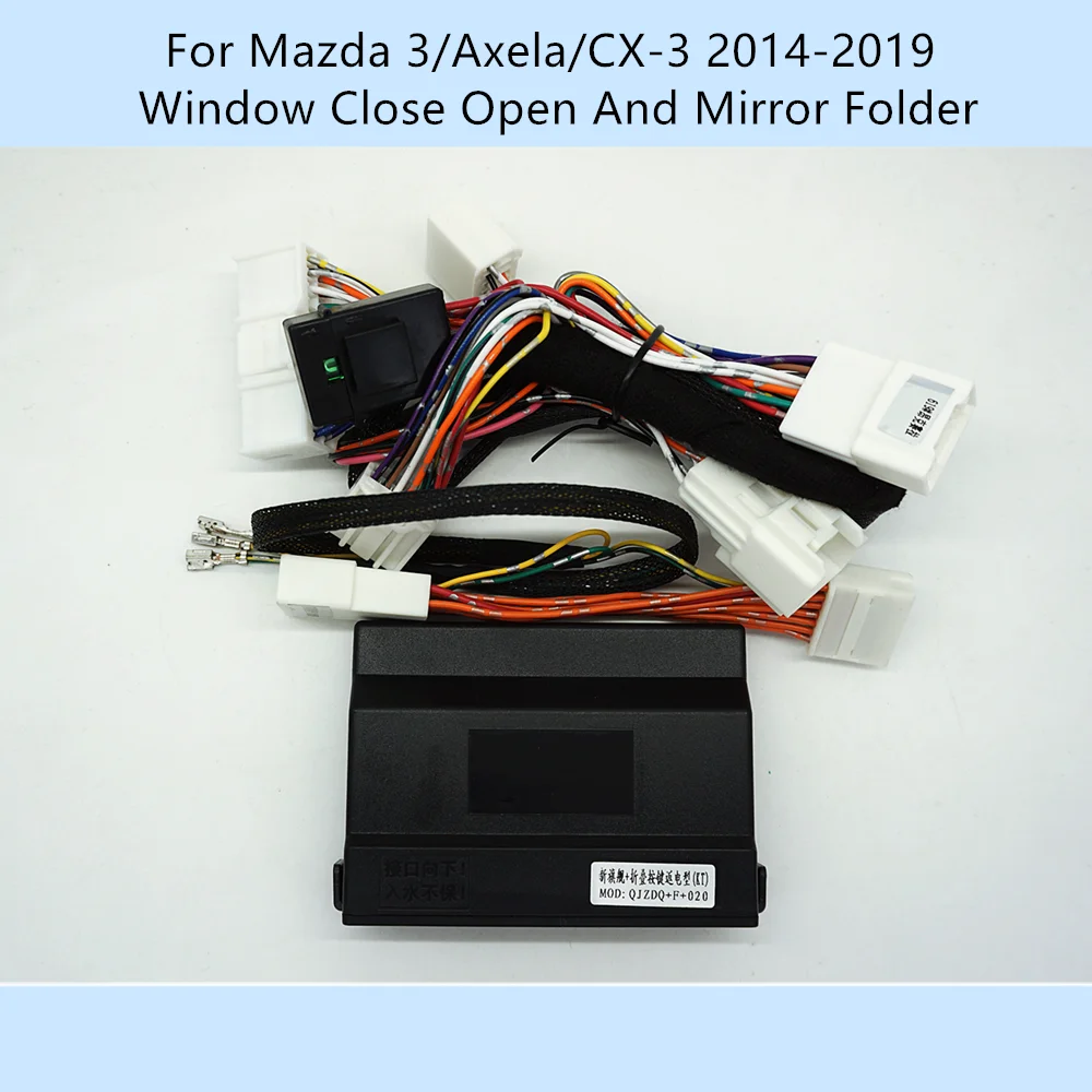 Samochód automatycznie 4 drzwi zamknięcie do okna otwarte boczne lustro Folder składany Spread dla Mazda 3/Axela/CX-3 2014-2019/Mazda 2 2016-2019