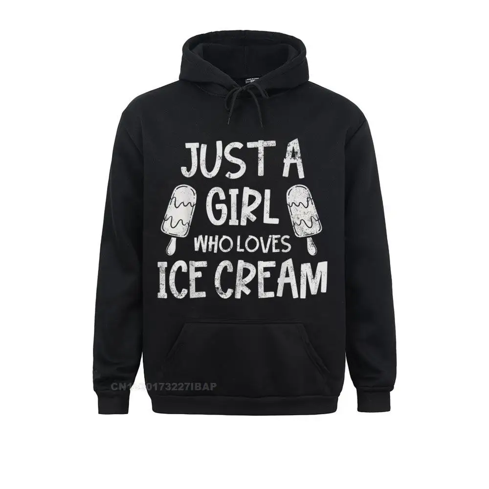 Ice Cream Girl Vintage Gift T-Shirt 2021 Fashion Long Sleeve Slim Fit Sweatshirts Men Hoodies Fitness Hoods Summer