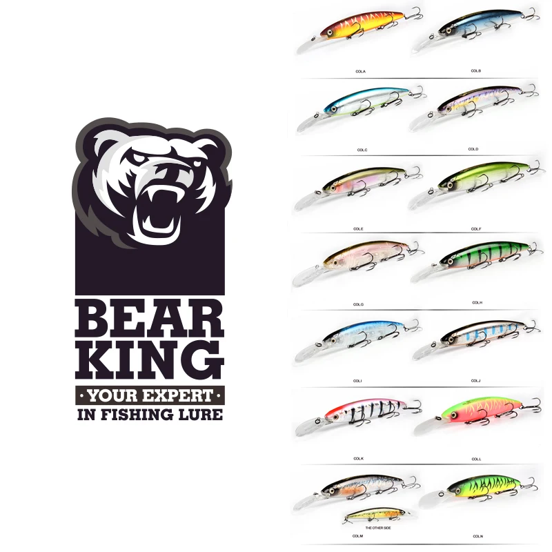 Bearking 130mm 28.6g profesjonalna jakość przynęty wędkarskie twarde przynęty nurkowe 2.5-3m wysokiej jakości woblery minnow sztuczna przynęta — zdjęcie 7