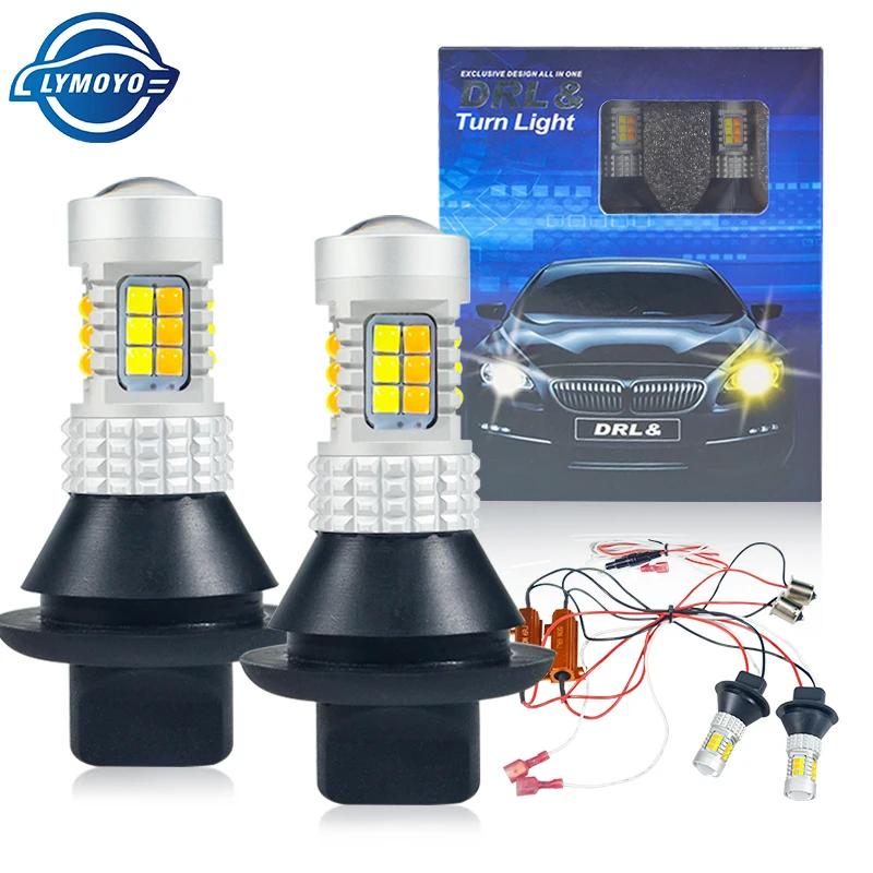 2pcs cnabus 1156 led drl 7440 T20 T25 3156 Turn signal Daytime running lights ba15s p21w BAU15S PY21W Driving lights No errors