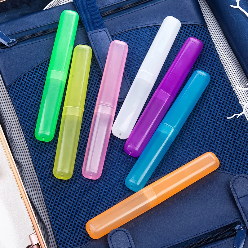 

1Pc Travel Accessories Portable Travel Toothbrush Box Case Plastic Container for Toothbrush Holder Tube Plastic Cover