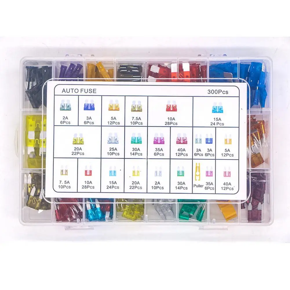 Car Fuses Assortment Kit 306Pcs Mini Alloy Fuse Car Boat Replacement Fuses Multi-Function Car Fuse For Vehicle Use 2A 3A 5A 7.5