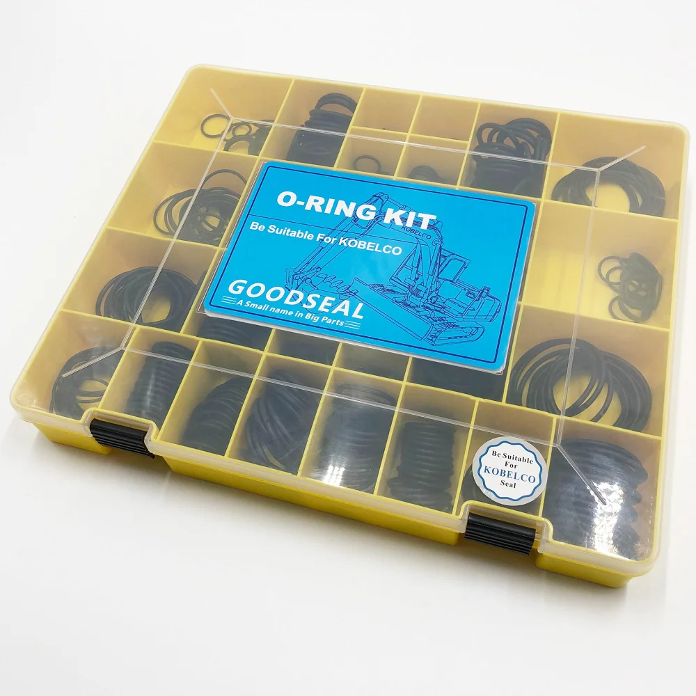 

O-ring Kit For Excavator KOBELCO 32sizes=555 Pcs NBR 90 O-Ring kit