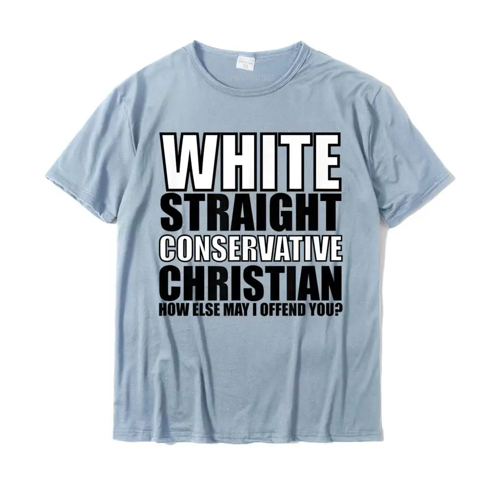 White Straight Conservative Christian Offensive Funny Shirt Printed On T Shirts Brand New Cotton Men Tops Shirts Design