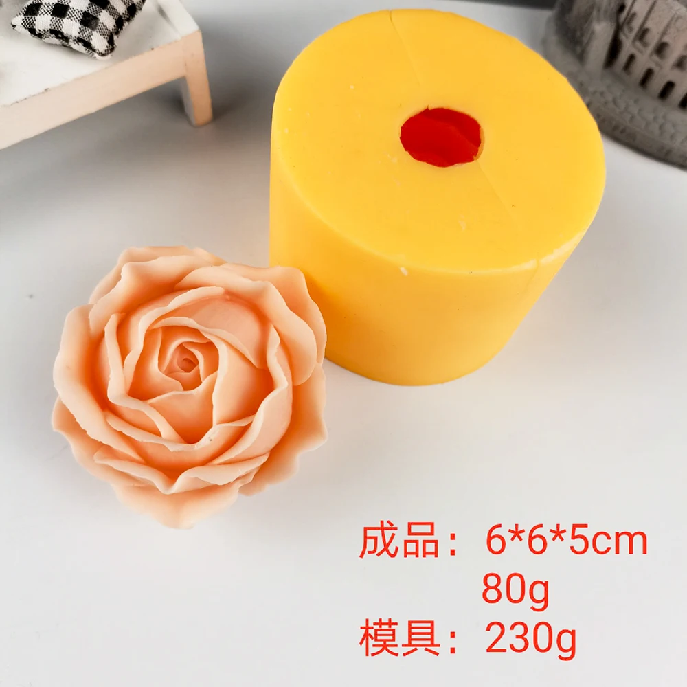 PRZY HC0089 Silica gel 3D molds flowers silicone soap mold flower candle aroma mould soap making moulds resin clay molds