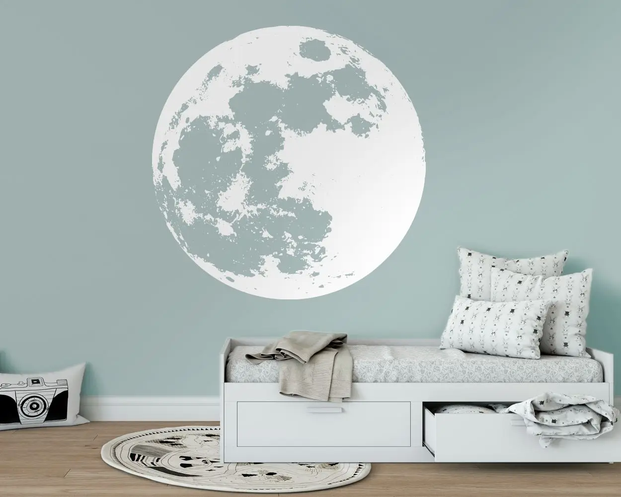 

Moon Planet Vinyl Decal Wall Sticker Decal Home Living Room Bedroom Kids Room Art Decor Mural