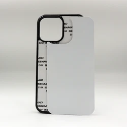 MANNIYA for iphone 14 plus 14 pro max Blank 2D Sublimation phone Case TPU+PC rubber Case with Aluminum inserts 10pcs/lot