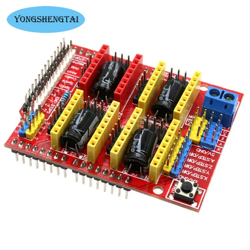 Impresora 3D de 1 piezas V3, placa de expansión de escudo CNC, controlador A4988