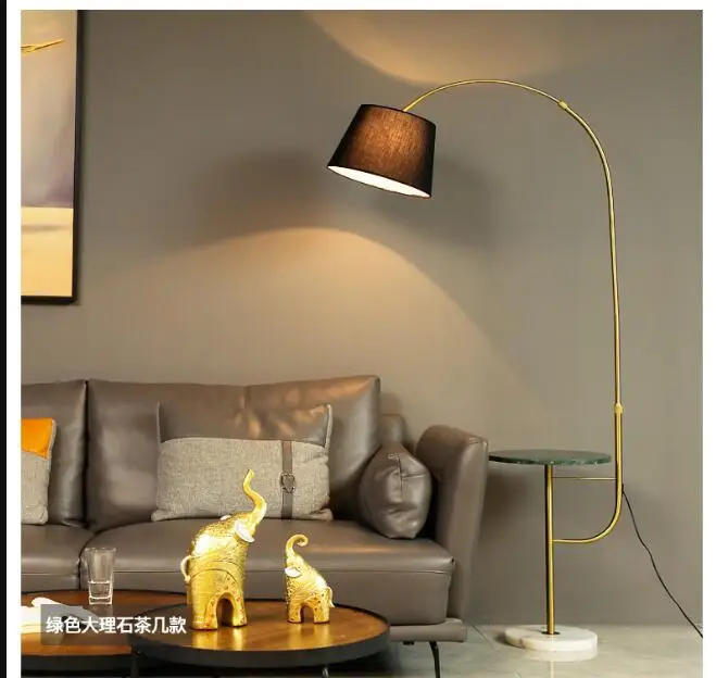 Nordic fishing lamp floor lamp living room bedroom bedside wireless charging coffee table vertical table lamp