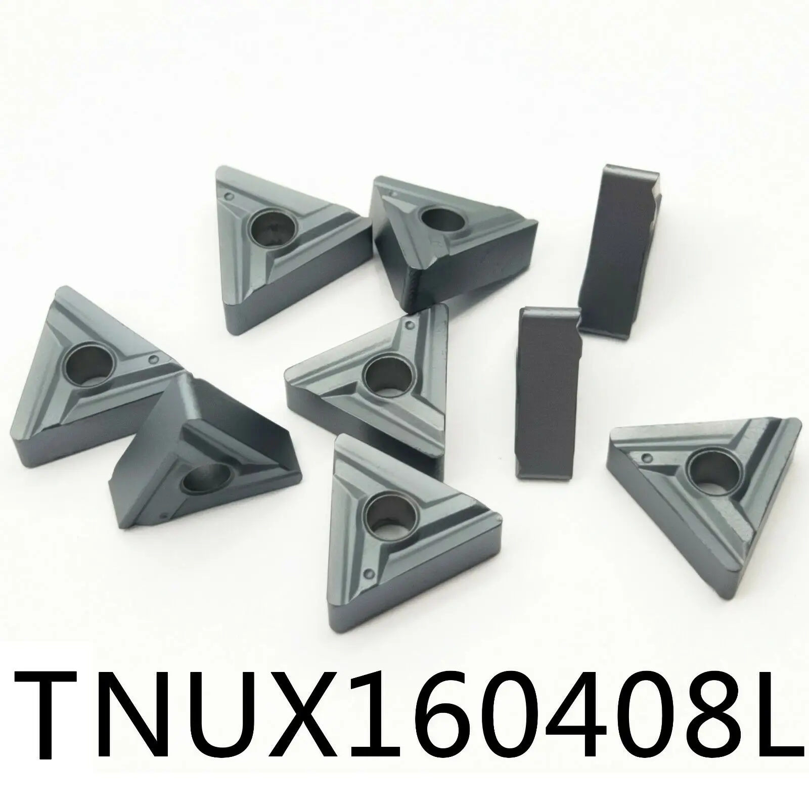 10pc TNUX160408L CNC Carbide Inserts Milling Cutter Blade Grooving Tool TNUX 160408L