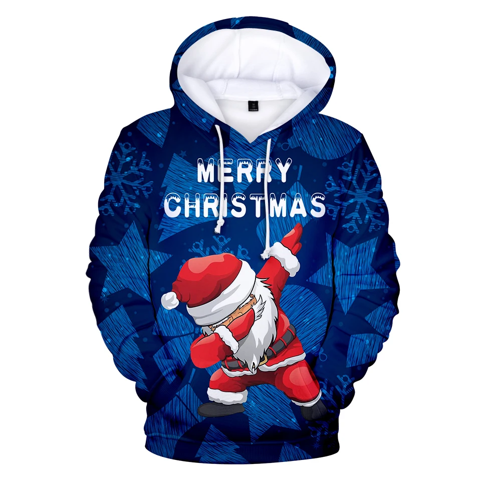 Christmas baby/children Hoodies Sweatshirts Funny boy/girls Hoodies winter Long Sleeve Warm  Hip Hop Santa Claus kids Hoody tops