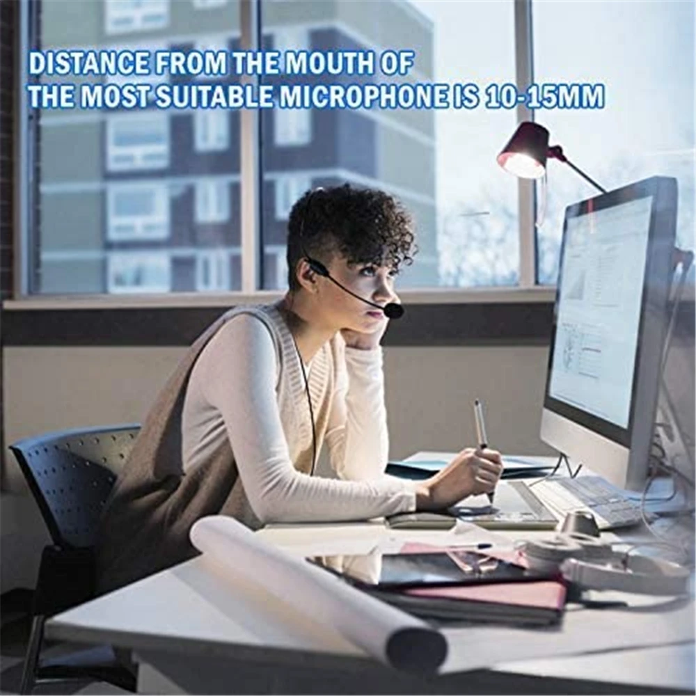 SHIDU S8 مرنة ميكروفون سماعة الرأس مكثف مكبر الصوت ميكروفون ل مضخم صوت محمول مكبر الصوت مؤتمر المعلم المتكلم