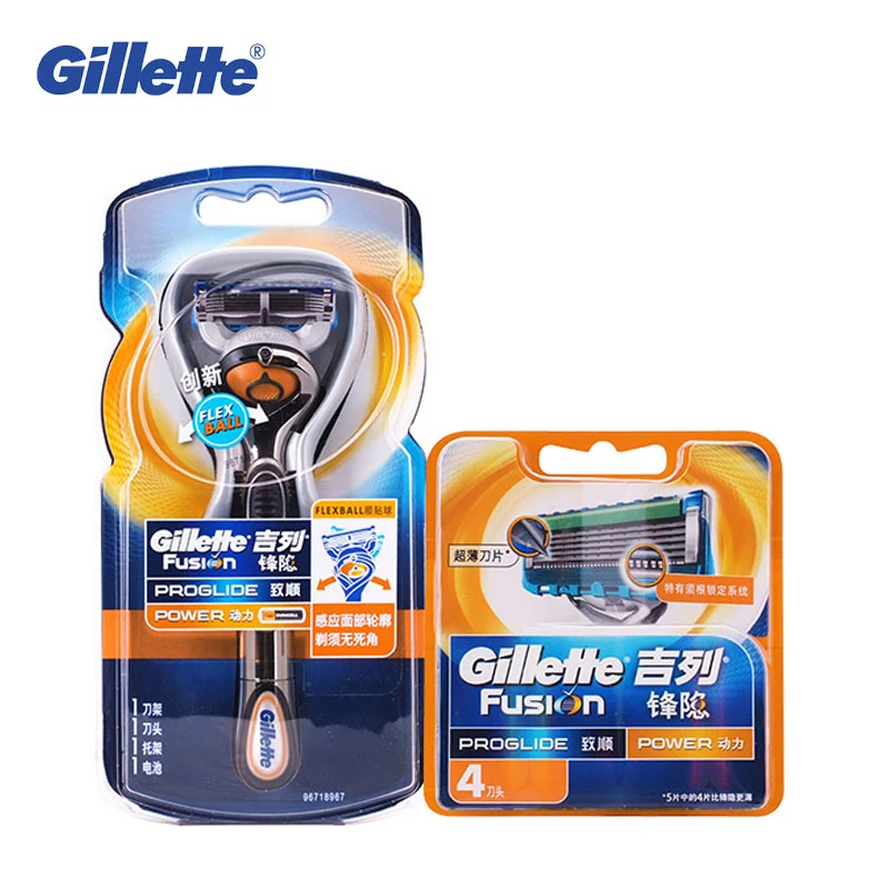 

Genuine Gillette Fusion Razor for Men Safely Shaving Holder Plus Replacement Razor Blades Cassettes for Shaving Manual Razor