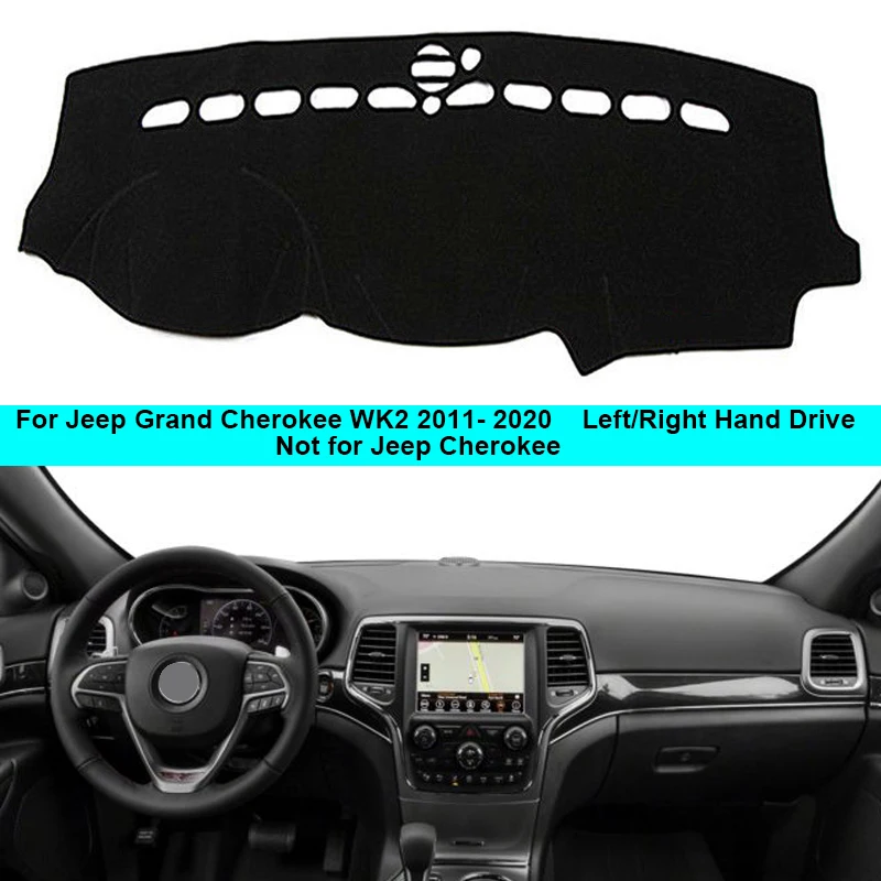 ل جيب جراند شيروكي WK2 2011 - 2020 LHD RHD 2 طبقات غطاء لوحة سيارة السجاد كيب البساط الظل السجاد داشمات وسادة واقية #1