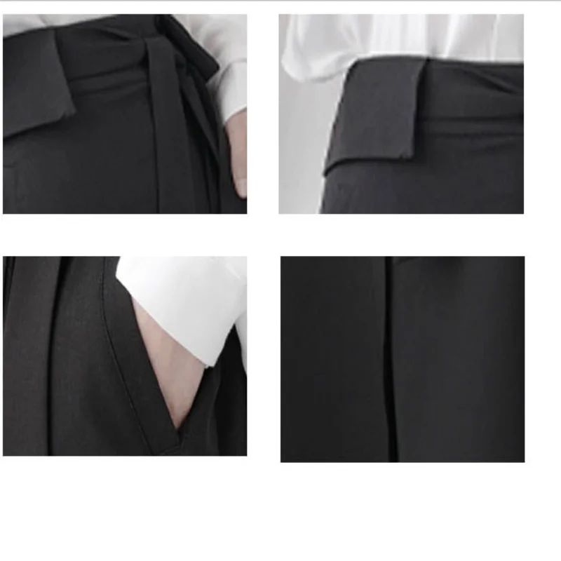 Lady Half Skirt Spring And Summer New Black Irregular Slim Design Long Hanging Feeling Youth Fashion Trend Half Skirt