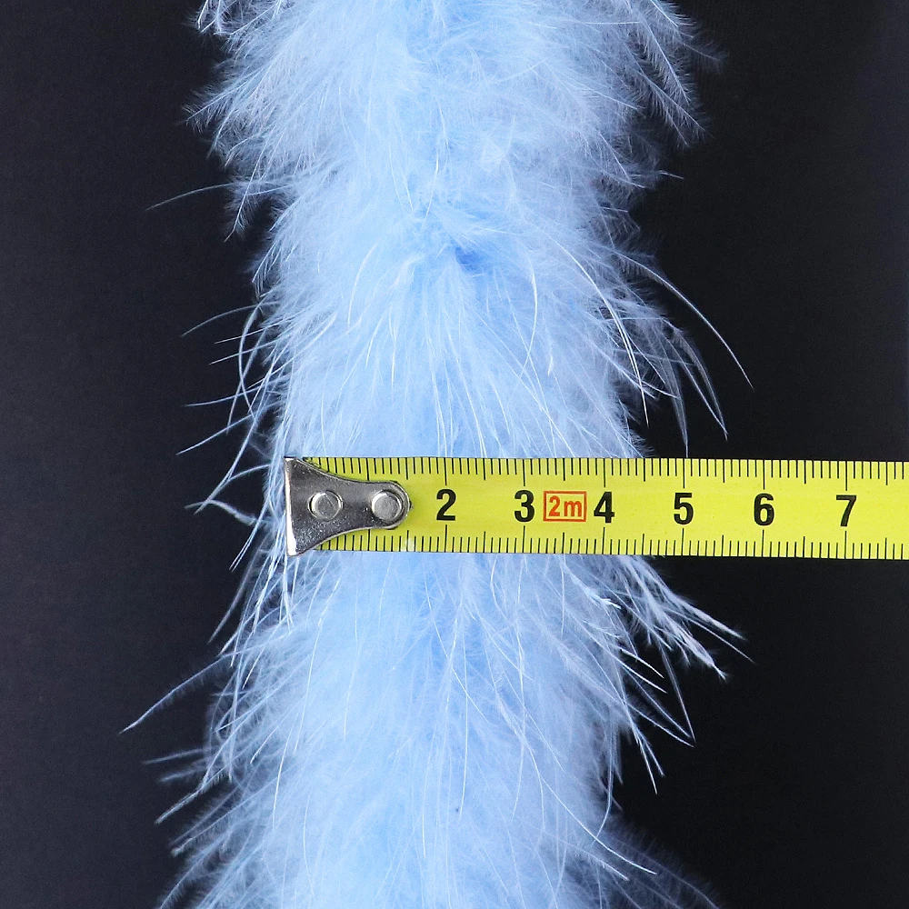 New 2Meters Marabou Feather Boa Turkey Feathers on Ribbon Shawl 13 grams for Wedding Dress/skirt Decoration Plumes Crafts