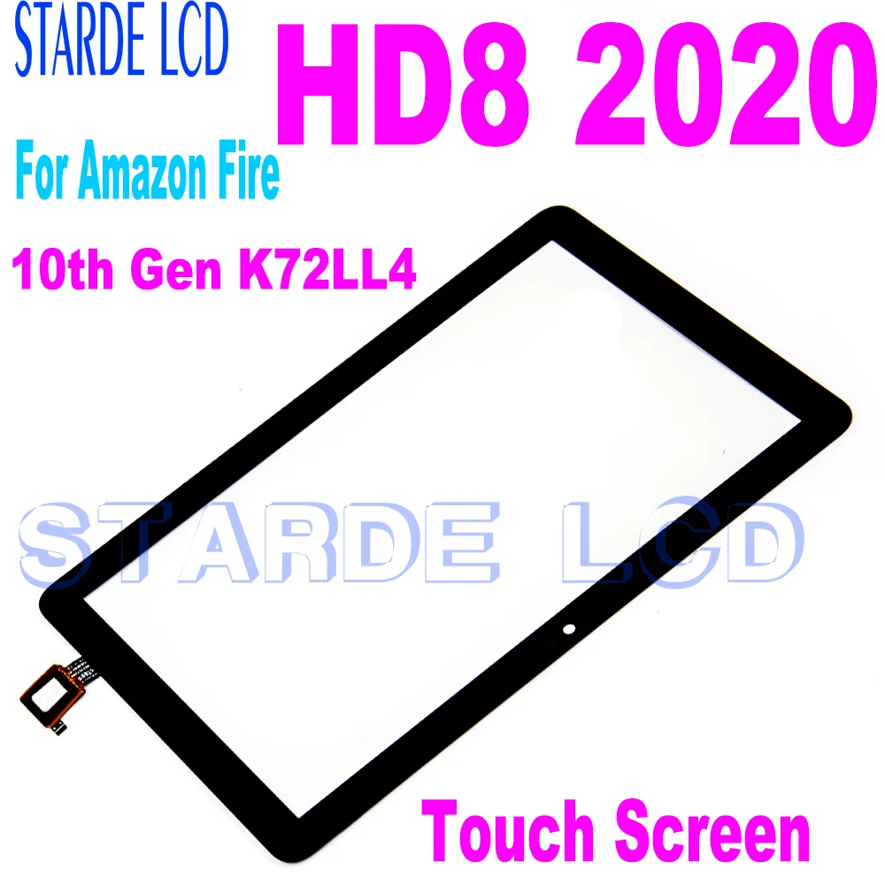 AAA+ For Amazon Fire HD8 HD 8 2020 10th Gen K72LL4 Touch Screen Digitizer Glass Replacement