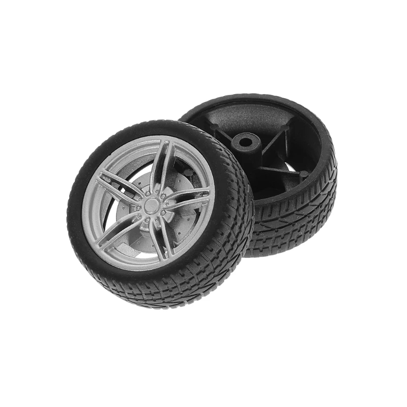 900C 4pcs Simulation Rubber Wheel Tire Wheel Toy Model DIY RC Spare Parts