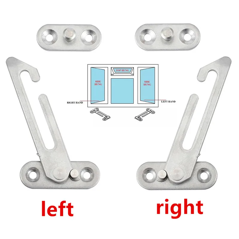 Window Stopper Restrictors Sliding window door brace opening  Stainless Steel Wind Bracing Ventilation Child Baby Safety Lock