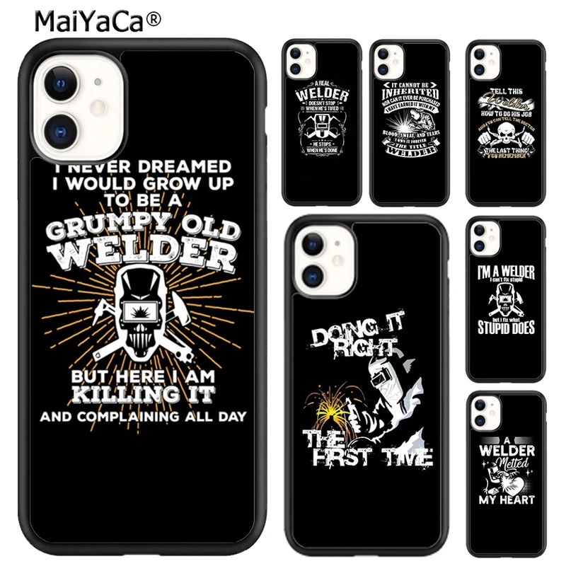 MaiYaCa мой сердце принадлежит удивительному сварщику чехол для телефона iPhone 15 SE2020 6 6s 7 8 plus XR XS 11 12 mini 13 14 pro max