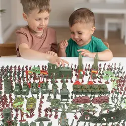 Military Toy Model Action Figure Plastic Soldiers Army Men Figures Army War Soldier Playset Accessories Children Boy Gift