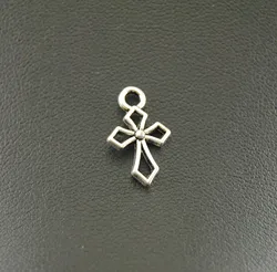 100pcs Silver Color Hollow Crosses Charms Creative Personality Jewelry Making Accessorys  A814/A1278