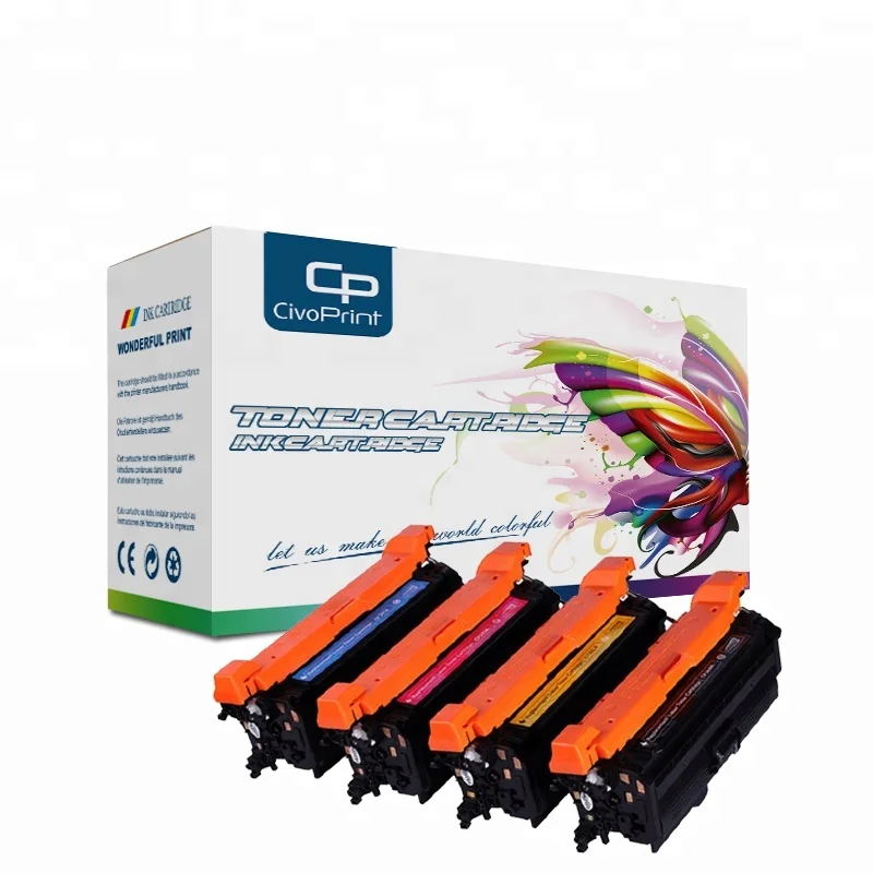 New compatible toner cartridge 508A CF360A CF361A CF362A CF363A for HP M577z M552dn M553dn M553x M577f M577dn printer