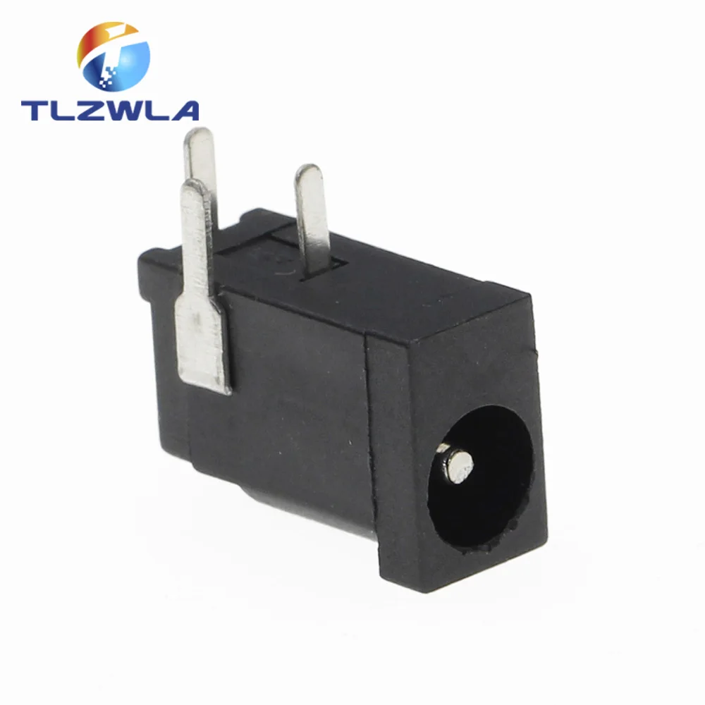 10PCS Hot Sales High Quality DC-002 0.3A 50V Black DC Power Jack Socket Connector DC002 3.5*1.3mm 1.3 Socket