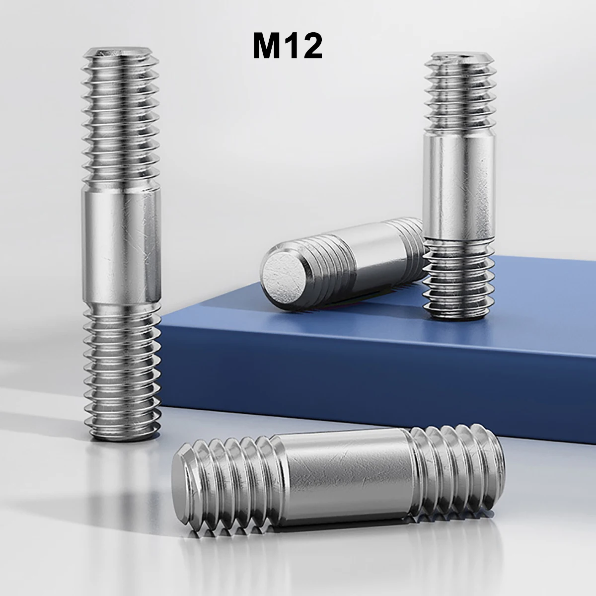 

1pcs Metric M12 Double End Thread Rod Length 110mm - 250mm 304 Stainless Steel Stud Bolts Rod Tooth Stick Dual Head Threaded Bar