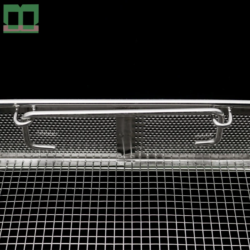 Disinfection net basket piercing handle stainless steel autoclave sterilization surgical operating instrument sterilising trays