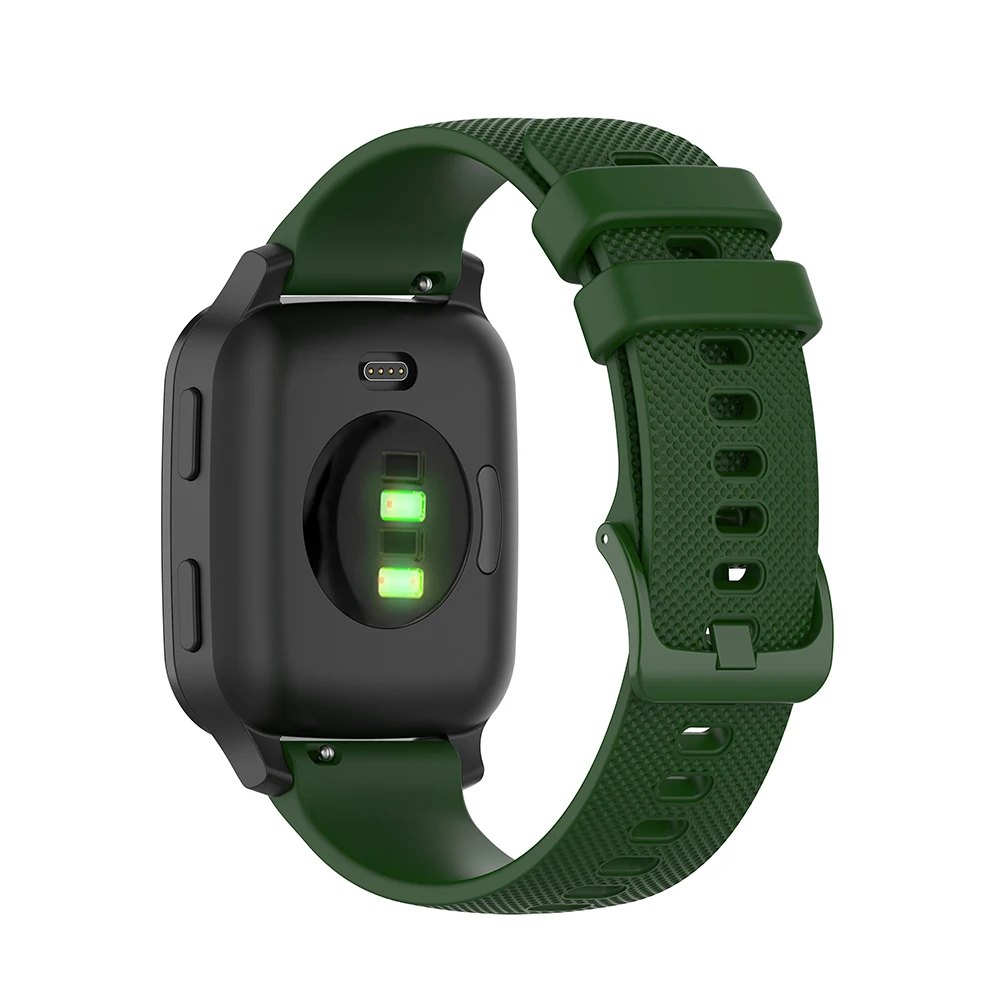 สายซิลิโคน20มม. สำหรับ Garmin venu sq/venu 2 plus สายสมาร์ทวอท์ชสำหรับ huami amazfit BIP Lite BIP u/s GTS 4/3/2