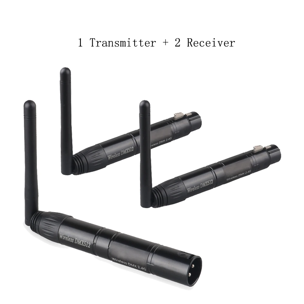 Transmetteur émetteur sans fil DMX512, 2.4G ISM Dif Distance de Communication 300m pour lumières de scène, Par DJ et Bar Disco