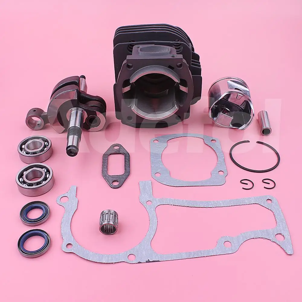 48mm Zylinder Kolben Cranksharft Kit Für Husqvarna 365, 365 EPA Spezielle Kettensäge 503691072 Platz w Öl Dichtung Nadellager