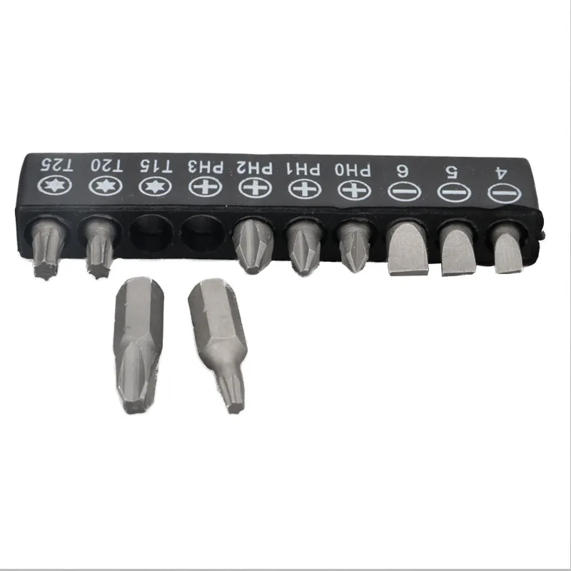 Hex Torx Chave De Fenda Bits Set, fenda Phillips Chave De Fenda, Aço Metal Parafuso com Barra De Extensão, 10 Pcs, 6,35mm, 1/4"
