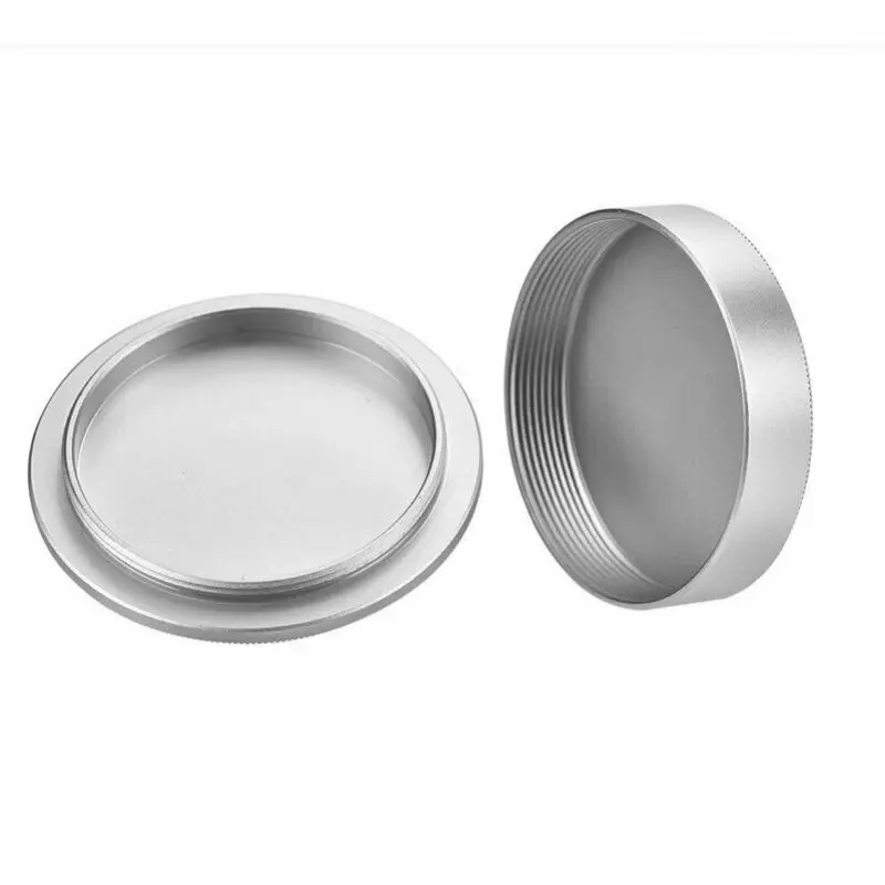 Tapa de cuerpo de Metal y juego de tapa trasera de lente para M39 LTM LSM Leica, montaje de tornillo, Plata