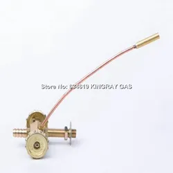 Gas Cock Valve For Burner / Stove Furnace Assembly Fittings Gas Mannually Shutoff Valve With Pilot Flame