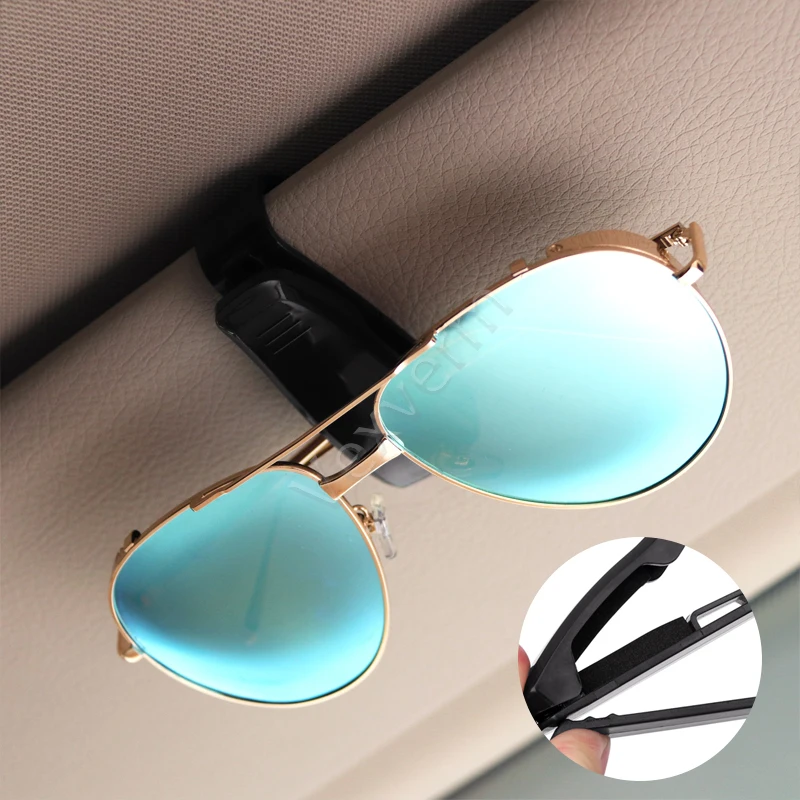 Car Sun Visor Sunglasses Eyeglasses Glasses Holder Ticket Clip Multi-Function Auto Fastener Clip Auto Accessories Car Styling