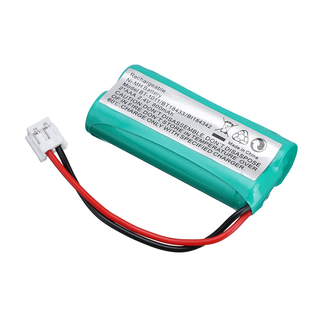 Batería de teléfono inalámbrico, pila AAA NiMH 2,4 V 800mAh para Uniden BT-1011 BT18433 BT184342 Walkie talkie, para Sanik Sony v-tech GE