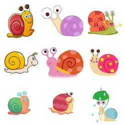 Three Ratels CA9 Funny cartoon snail wall stickers for kids Decorative decals for nursery lovely car stickers