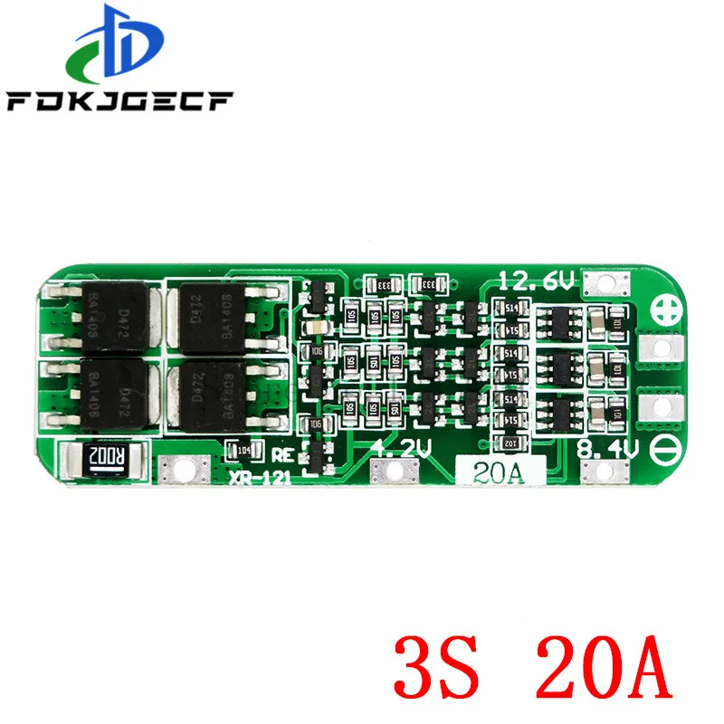 1S 2S 3S 4S 5S 6S 3A 15A 20A 30A litowo-jonowa bateria litowa 18650 ładowarka PCB tablica ochronna BMS dla silnik do wiertarki Lipo moduł ogniw